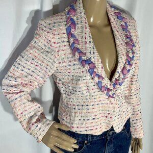 Multicolor Blazer/Jacket in Pastels Sz 8P